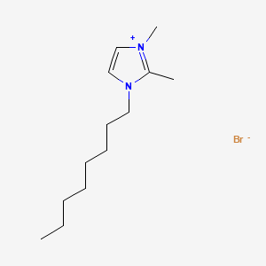 1,2-Dimethyl-3-octyl-1H-imidazol-3-ium bromide chemical structure (CAS 61546-09-6)