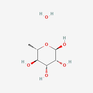 (2R,3R,4R,5R,6S)-6-Methyltetrahydro-2H-pyran-2,3,4,5-tetraol hydrate chemical structure (CAS 6155-35-7)