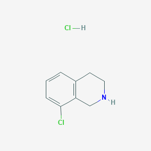 8-Chloro-1,2,3,4-tetrahydroisoquinoline hydrochloride chemical structure (CAS 61563-33-5)