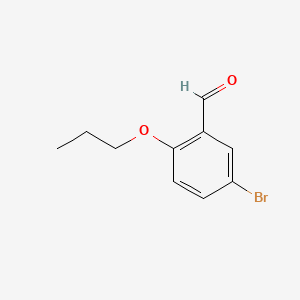 5-Bromo-2-propoxybenzaldehyde chemical structure (CAS 61564-89-4)