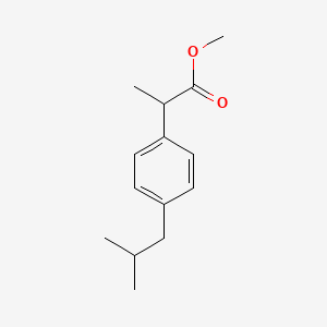 Methyl2-(4-isobutylphenyl)propanoate chemical structure (CAS 61566-34-5)