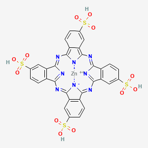 Zn(II) Phthalocyanine tetrasulfonic acid chemical structure (CAS 61586-86-5)