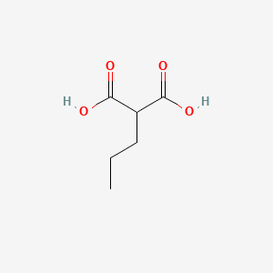 2-Propylmalonic acid chemical structure (CAS 616-62-6)