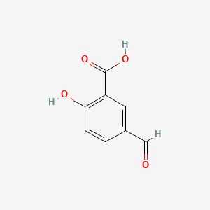 5-Formyl-2-hydroxybenzoic acid chemical structure (CAS 616-76-2)