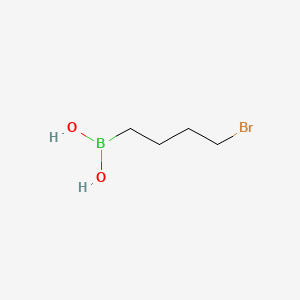 (4-Bromobutyl)boronic acid chemical structure (CAS 61632-72-2)