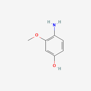 4-Amino-3-methoxyphenol chemical structure (CAS 61638-01-5)