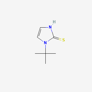 1-tert-Butyl-1H-imidazole-2-thiol chemical structure (CAS 61640-27-5)