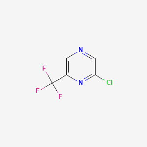 2-Chloro-6-(trifluoromethyl)pyrazine chemical structure (CAS 61655-69-4)