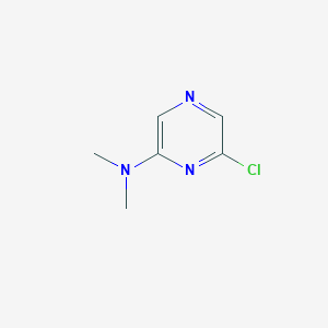6-Chloro-N,N-dimethylpyrazin-2-amine chemical structure (CAS 61655-72-9)