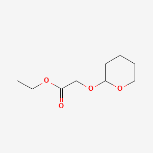 Ethyl 2-((tetrahydro-2H-pyran-2-yl)oxy)acetate chemical structure (CAS 61675-94-3)
