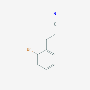 3-(2-Bromophenyl)propanenitrile chemical structure (CAS 61698-07-5)