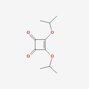 3,4-Diisopropoxycyclobut-3-ene-1,2-dione chemical structure (CAS 61699-62-5)