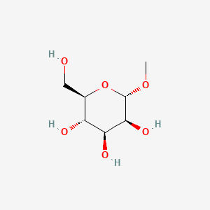 (2R,3S,4S,5S,6S)-2-(Hydroxymethyl)-6-methoxytetrahydro-2H-pyran-3,4,5-triol chemical structure (CAS 617-04-9)