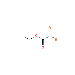 Ethyldibromoacetate chemical structure (CAS 617-33-4)