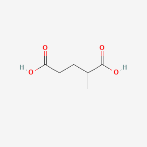 2-Methylpentanedioic acid chemical structure (CAS 617-62-9)