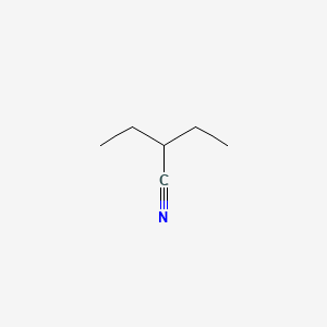 2-Ethylbutanenitrile chemical structure (CAS 617-80-1)