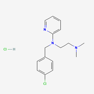 N1-(4-Chlorobenzyl)-N2,N2-dimethyl-N1-(pyridin-2-yl)ethane-1,2-diamine hydrochloride chemical structure (CAS 6170-42-9)