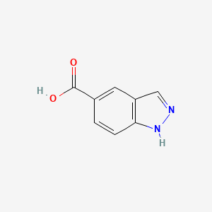1H-Indazole-5-carboxylic acid chemical structure (CAS 61700-61-6)