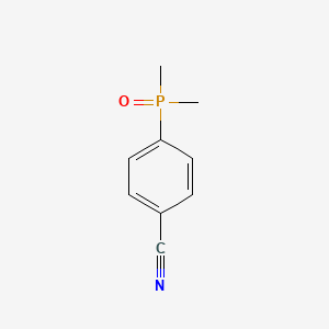 4-(Dimethylphosphoryl)benzonitrile chemical structure (CAS 61738-49-6)