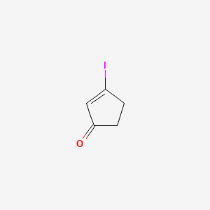 3-Iodocyclopent-2-en-1-one chemical structure (CAS 61765-46-6)