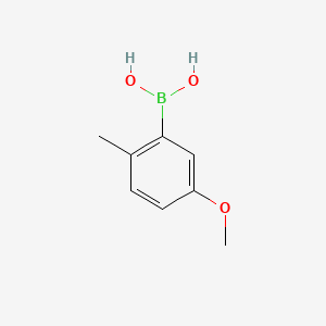 (5-Methoxy-2-methylphenyl)boronic acid chemical structure (CAS 617689-07-3)