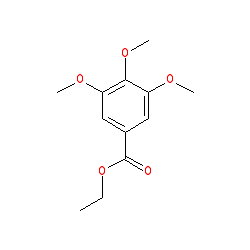 Ethyl 3,4,5-trimethoxybenzoate chemical structure (CAS 6178-44-5)