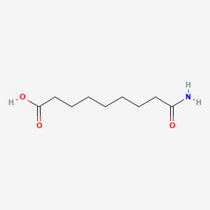 9-Amino-9-oxononanoic acid chemical structure (CAS 61798-00-3)