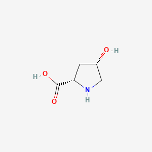 (2S,4S)-4-Hydroxypyrrolidine-2-carboxylic acid chemical structure (CAS 618-27-9)