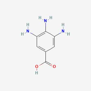 3,4,5-Triaminobenzoic acid chemical structure (CAS 618-77-9)