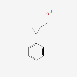 (2-Phenylcyclopropyl)methanol chemical structure (CAS 61826-40-2)