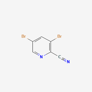 3,5-Dibromopicolinonitrile chemical structure (CAS 61830-09-9)