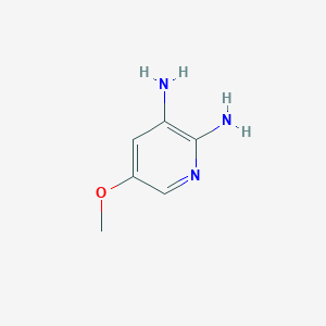 5-Methoxypyridine-2,3-diamine chemical structure (CAS 618439-83-1)