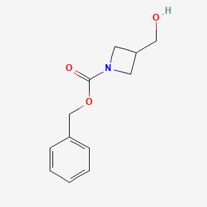 Benzyl 3-(hydroxymethyl)azetidine-1-carboxylate chemical structure (CAS 618446-42-7)