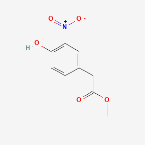 Methyl 2-(4-hydroxy-3-nitrophenyl)acetate chemical structure (CAS 61873-93-6)