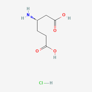 (S)-3-Aminohexanedioic acid hydrochloride chemical structure (CAS 61884-74-0)