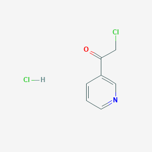 2-Chloro-1-(pyridin-3-yl)ethanone hydrochloride chemical structure (CAS 61889-48-3)