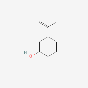 2-Methyl-5-(prop-1-en-2-yl)cyclohexan-1-ol chemical structure (CAS 619-01-2)