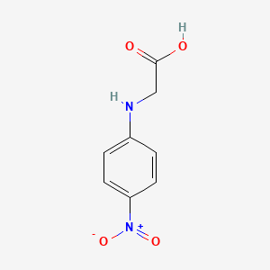 2-((4-Nitrophenyl)amino)acetic acid chemical structure (CAS 619-91-0)