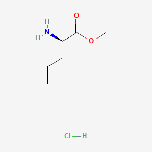 (R)-Methyl 2-aminopentanoate hydrochloride chemical structure (CAS 619330-91-5)