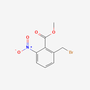 Methyl 2-(bromomethyl)-6-nitrobenzoate chemical structure (CAS 61940-21-4)