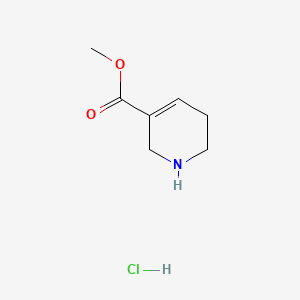 Methyl 1,2,5,6-tetrahydropyridine-3-carboxylate hydrochloride chemical structure (CAS 6197-39-3)