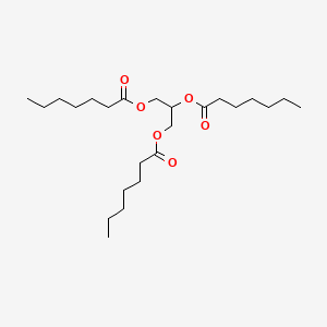 Propane-1,2,3-triyl triheptanoate chemical structure (CAS 620-67-7)