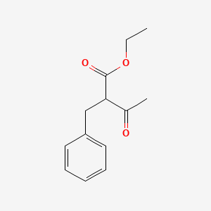Ethyl 2-benzyl-3-oxobutanoate chemical structure (CAS 620-79-1)