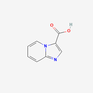 Imidazo[1,2-a]pyridine-3-carboxylic acid chemical structure (CAS 6200-60-8)