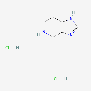 4-Methyl-4,5,6,7-tetrahydro-1H-imidazo[4,5-c]pyridine dihydrochloride chemical structure (CAS 62002-35-1)