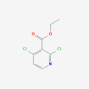 Ethyl 2,4-dichloronicotinate chemical structure (CAS 62022-04-2)