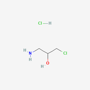 1-Amino-3-chloropropan-2-ol hydrochloride chemical structure (CAS 62037-46-1)