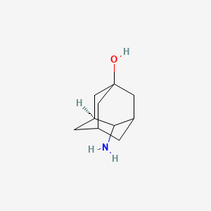 Rel-(1R,3S,4R)-4-aminoadamantan-1-ol chemical structure (CAS 62058-03-1)