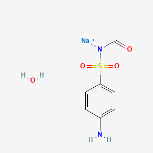 Sodium acetyl((4-aminophenyl)sulfonyl)amide hydrate chemical structure (CAS 6209-17-2)