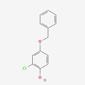 4-(Benzyloxy)-2-chlorophenol chemical structure (CAS 620970-24-3)